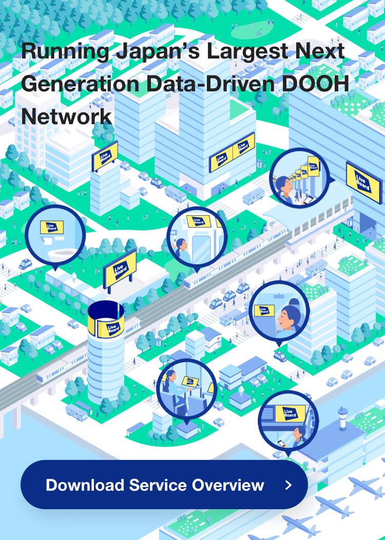 Running Japan's Largest Next Generation Data-Driven DOOH Network